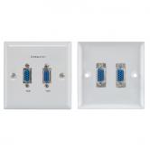 Komutāciju panelis THRU/VGA x 2 tērauda